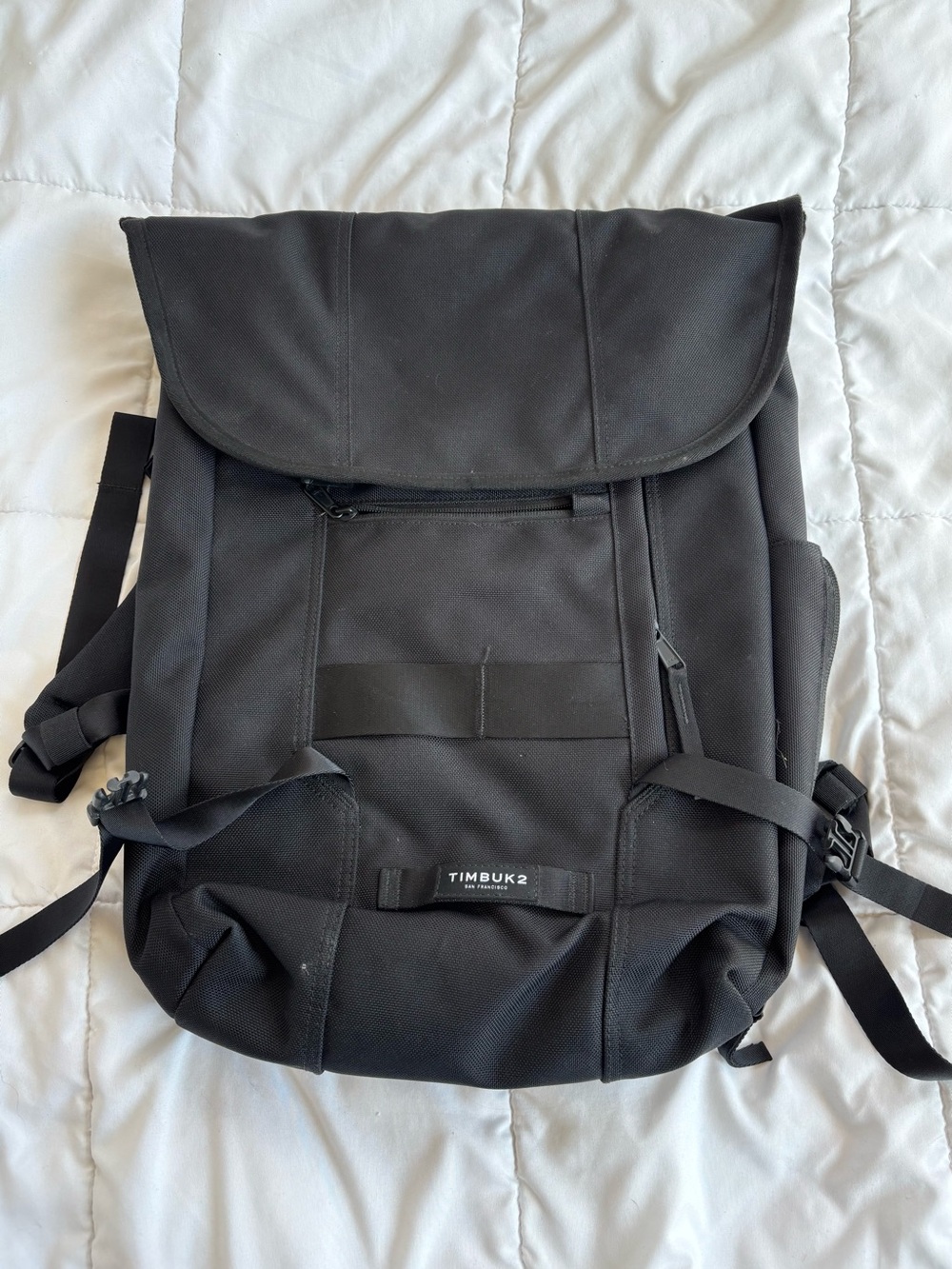 Timbuk2 Rogue Flap Laptop Backpack Black Hi-Vis Liner Commuter Cycling